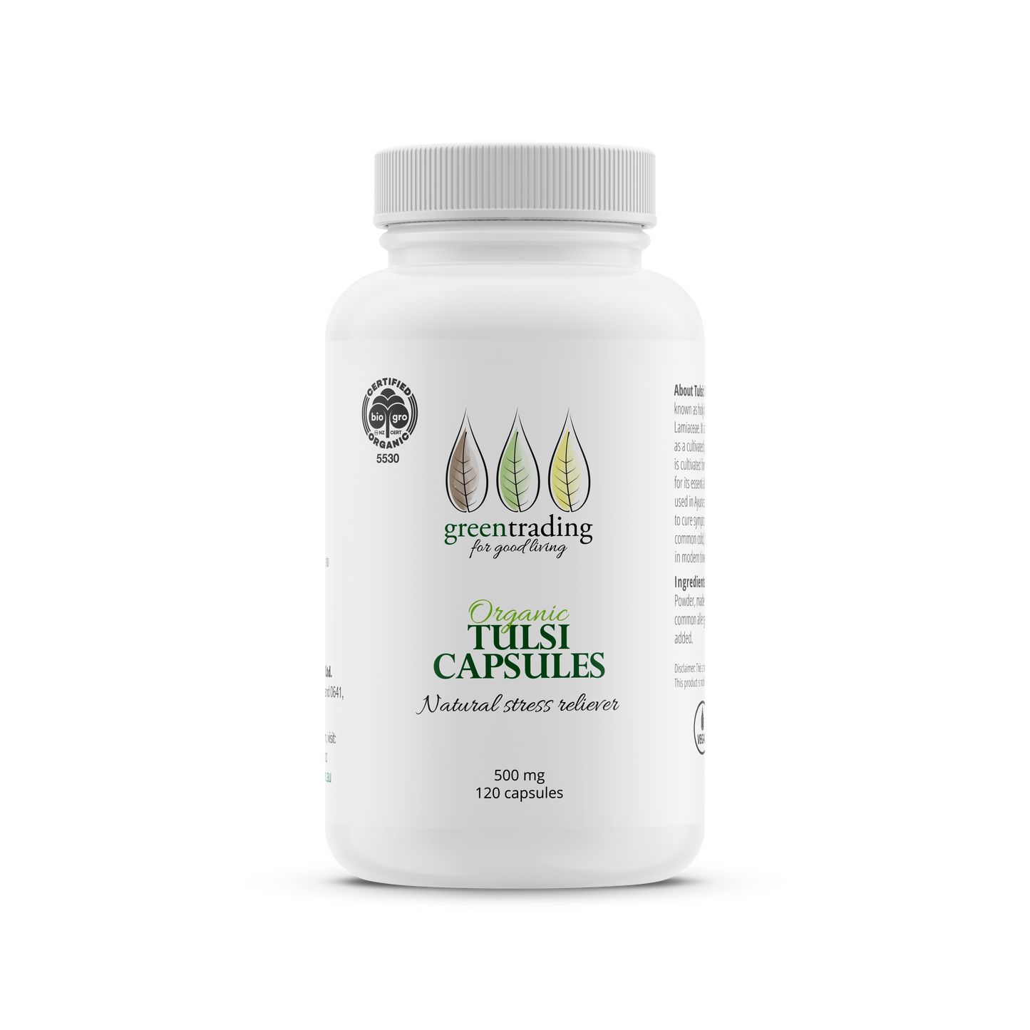 Organic Tulsi Capsules 500mg